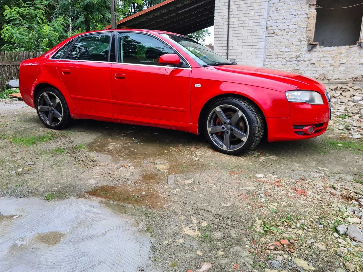 Drzwi Audi A4 B7 LY3J Sedan Kombi Czerwone Przód / Tył Lewe Prawe