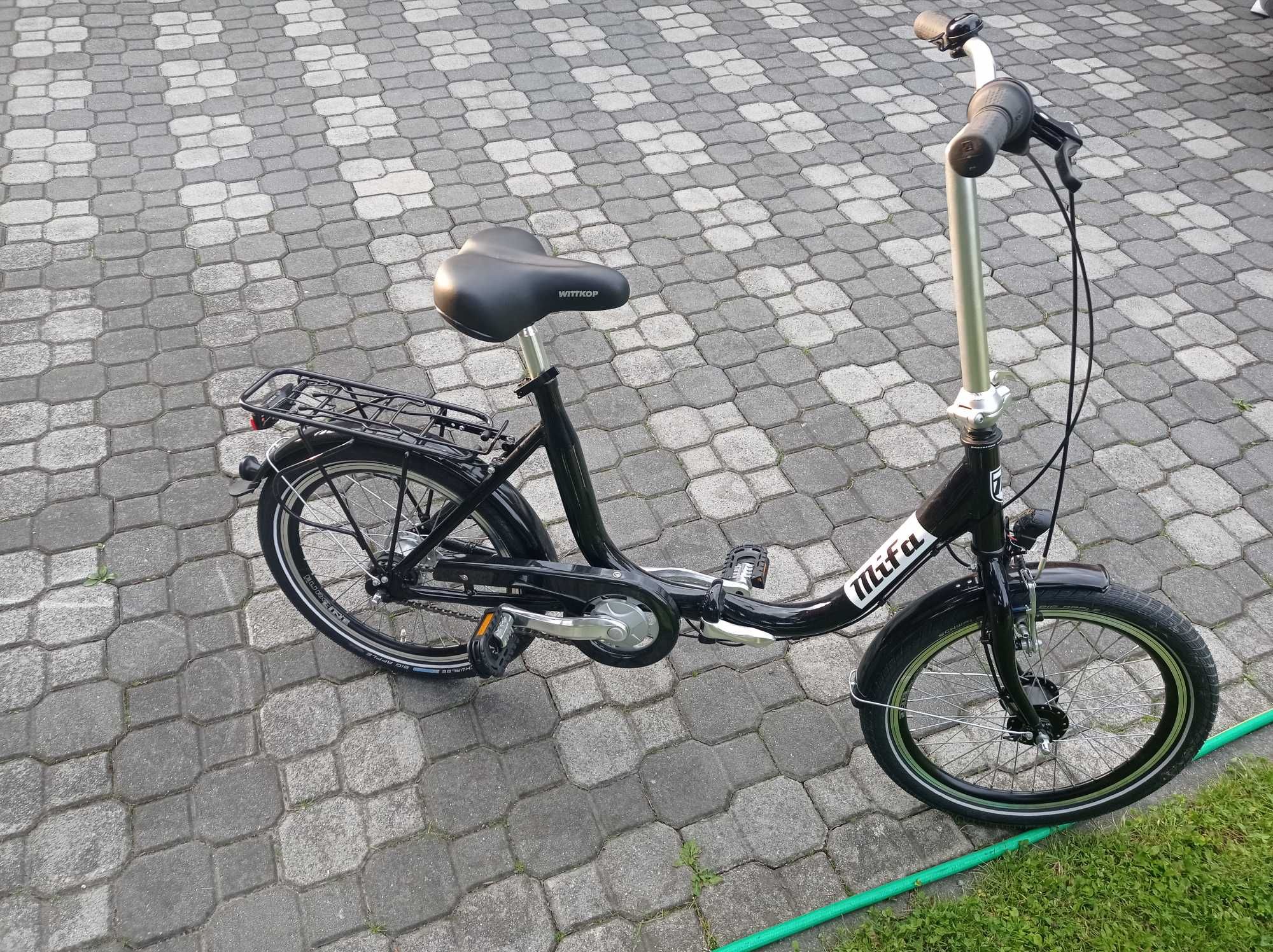 Nowy Aluminiowy rower składany,niska rama Mifa 3-biegi Shimano