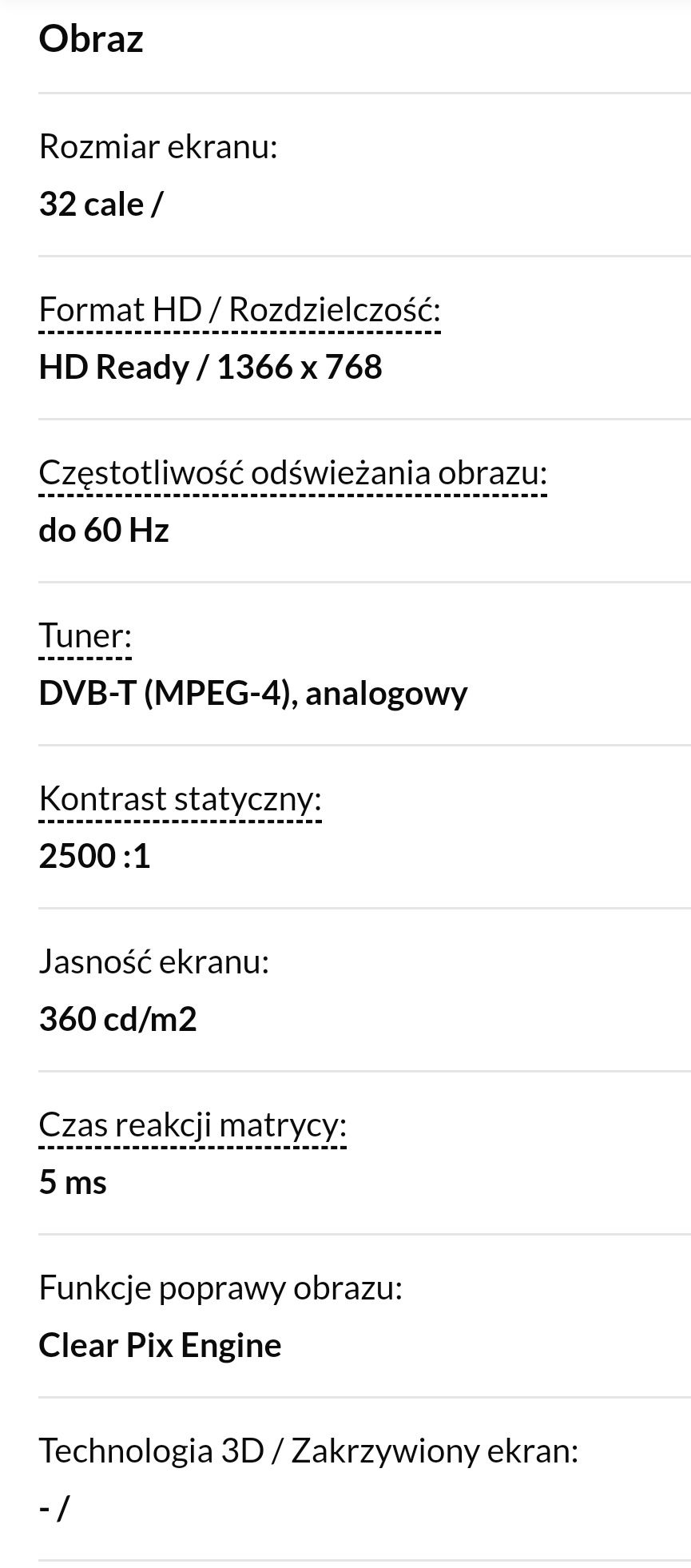 Telewizor Funai LH7-M32BB