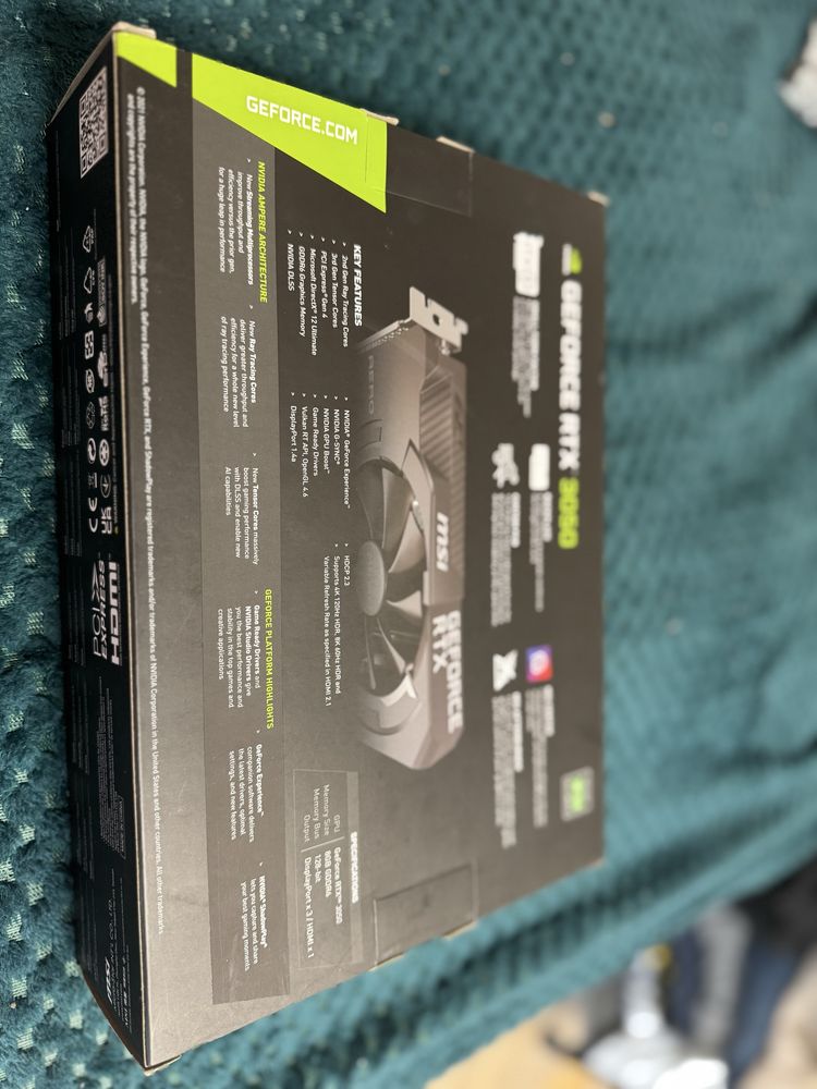 Відеокарта MSI PCI-ex GeForce RTX 3050 Aero ITX 8GB