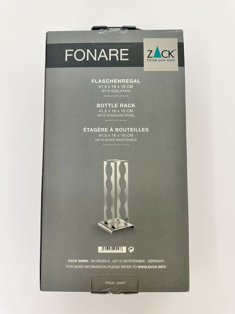 Garrafeira de Aço Inoxidável Fonare Zack Nova