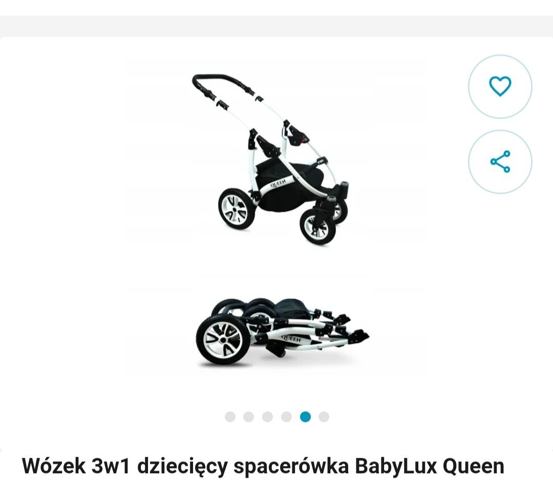 Wózek baby lux queen 3 in 1