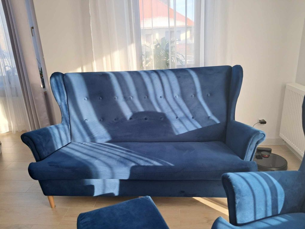 Sofa, fotel, pufa firmy Bodzio