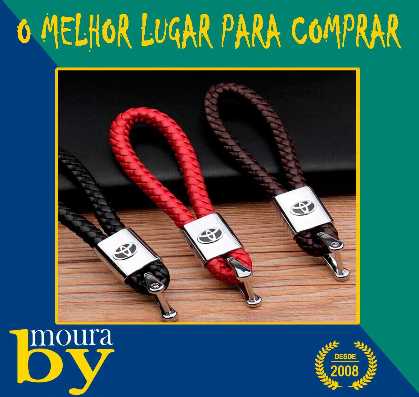 Porta Chaves Toyota metálico e cabedal personalizados