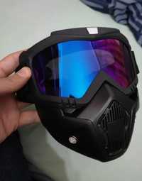 Maska okulary na rower quad motor cross holo ochrona przed wiatrem