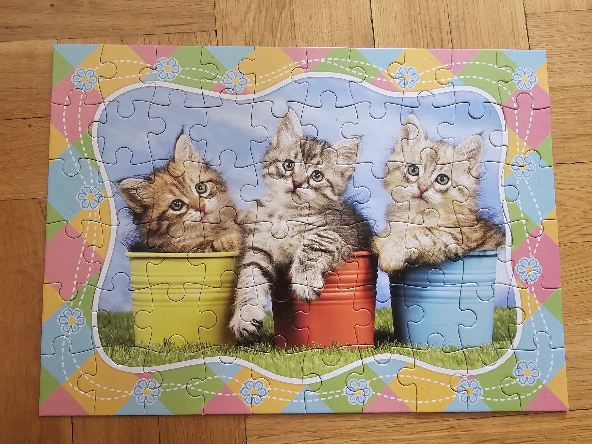 Puzzle 60 elementów kotki