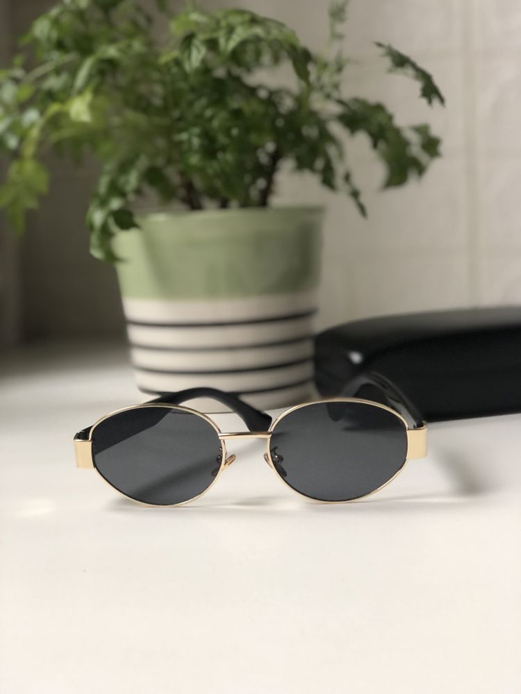 Okulary przeciwsolcowe w stylu Celine