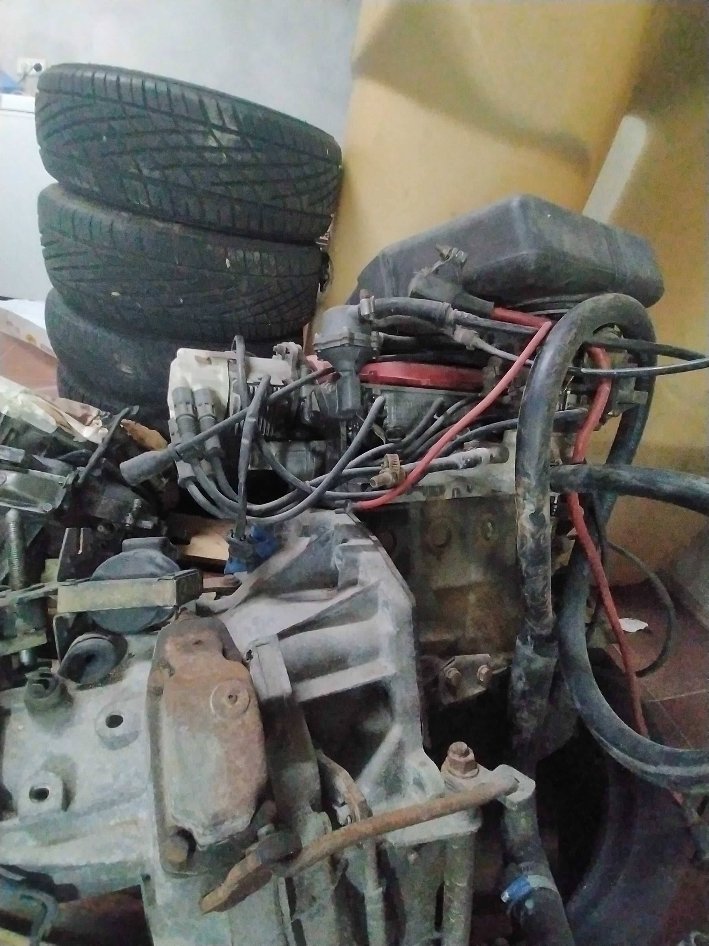 Motor e caixa de 5 velocidades Fiat Uno Fire 1.0