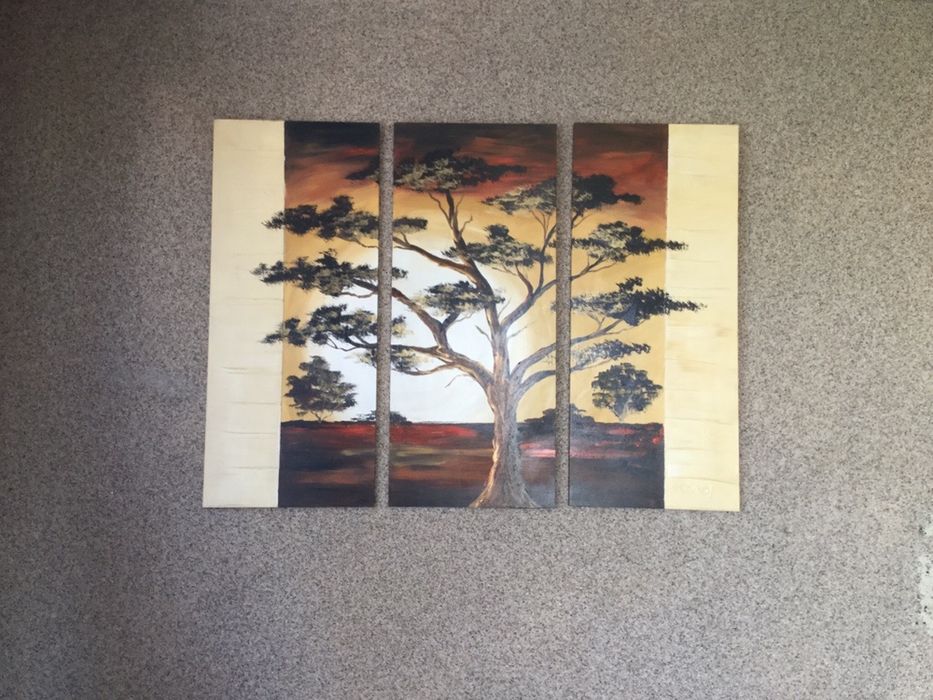 Obraz tryptyk Afryka