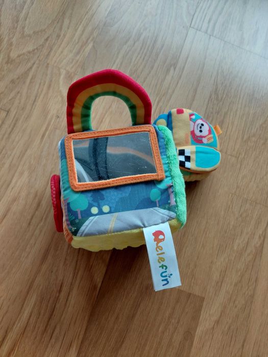 Cubo didático de pelúcia para bebé