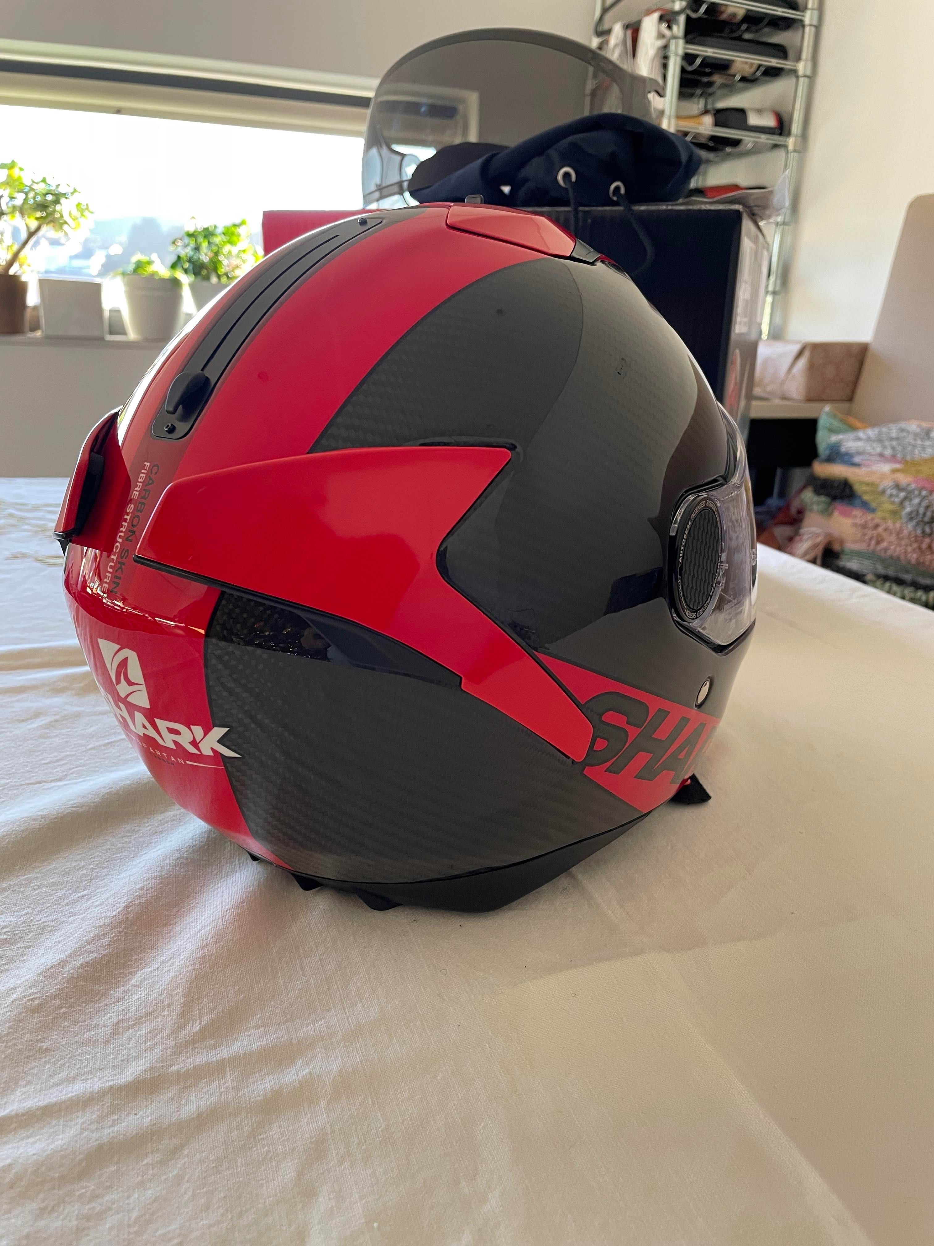 Capacete Shark Spartan Carbon 1.2 Skin Red - S/M