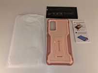 Y047 ExoGuard Case Samsung S20 FE Baby Pink Pancerny Stojak