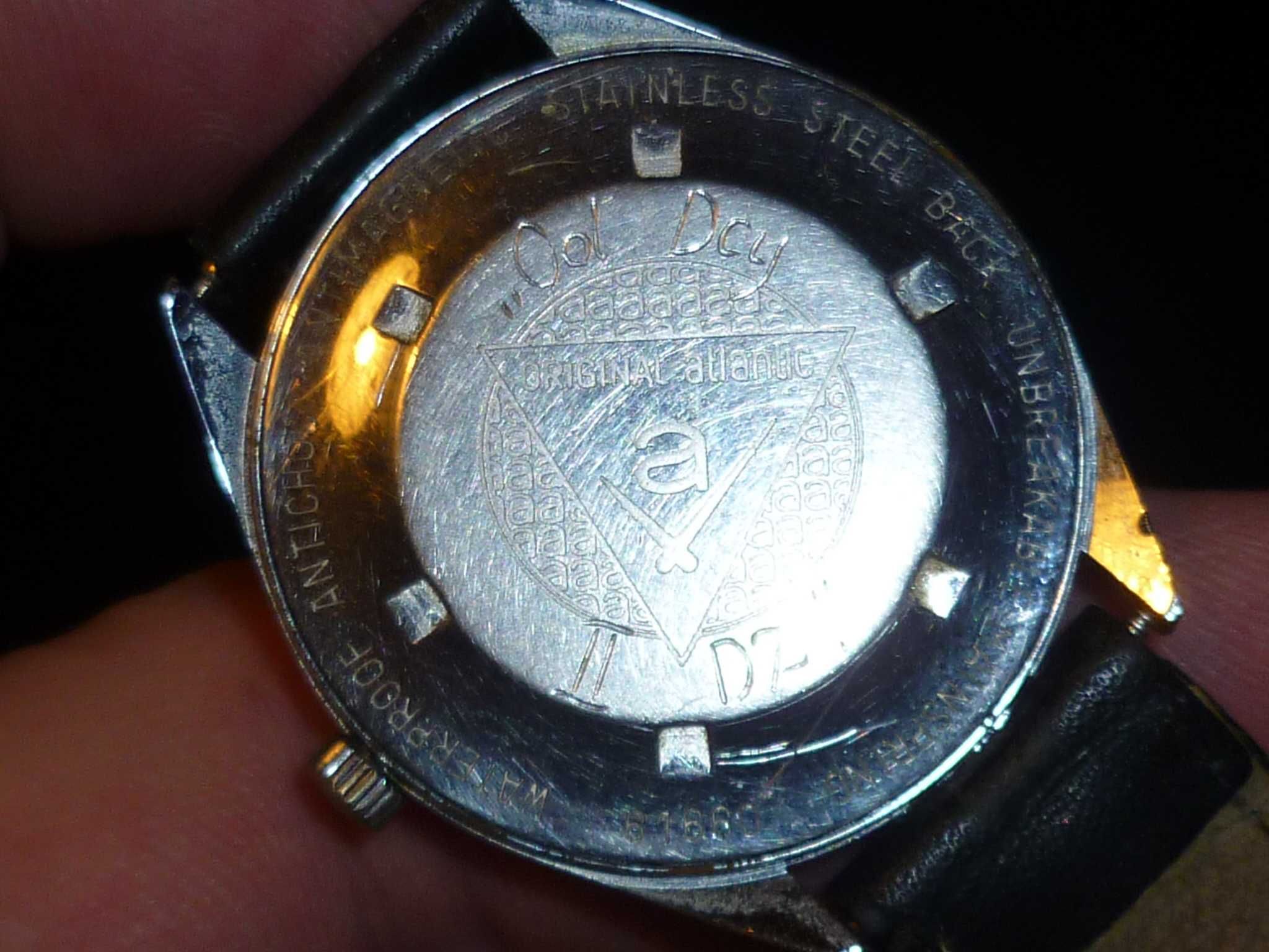 Zegarek atlantic worldmaster oryginal 17 jewels czarny