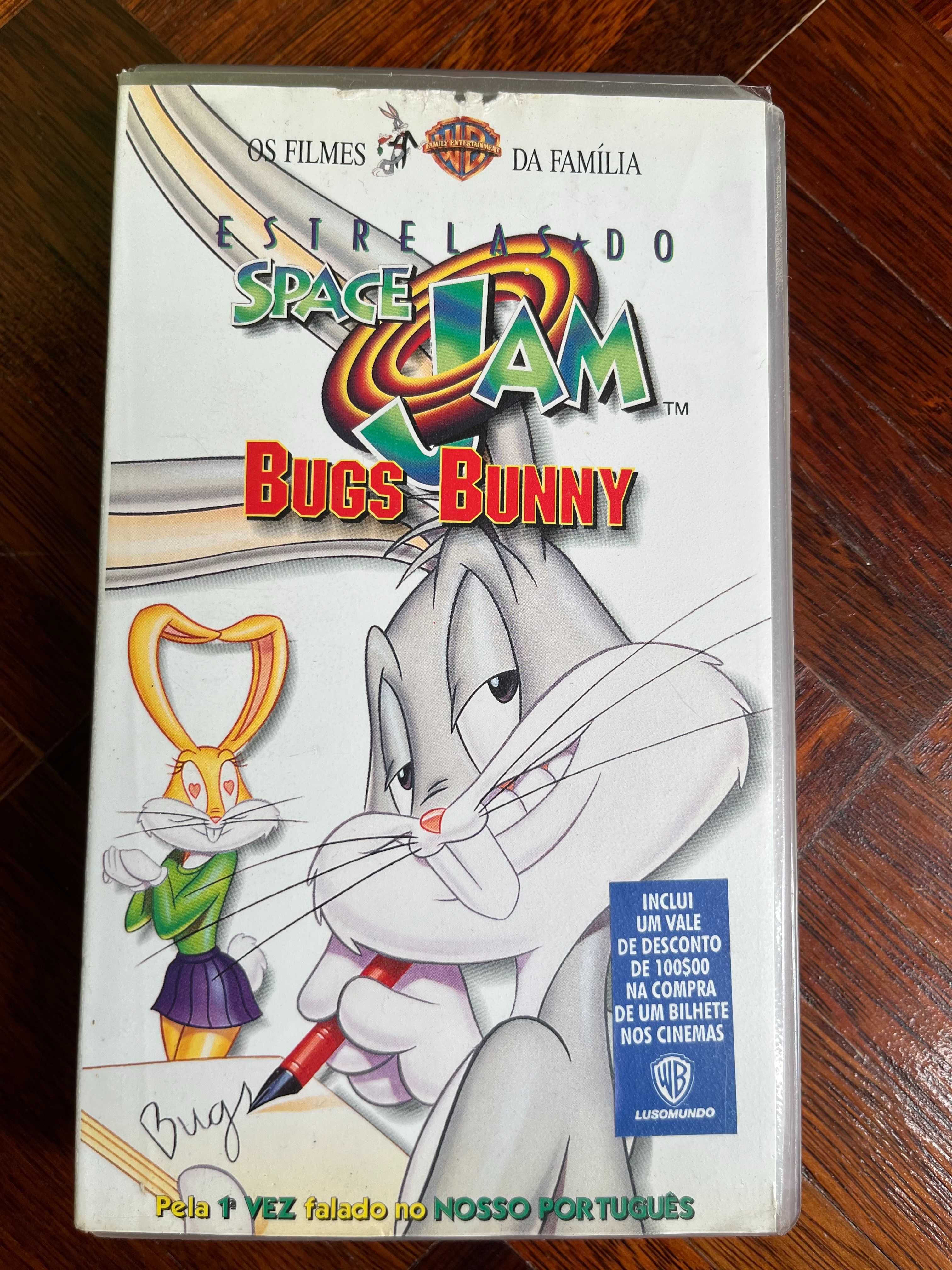 VHS Estrelas do Space Jam (Looney Tunes, 1996) DUB PT-PT
