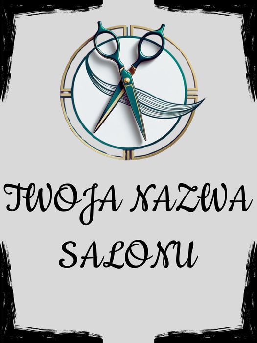 Plakat metalowy Personalizowany do Salonu Fryzjerskiego Nazwa Salonu