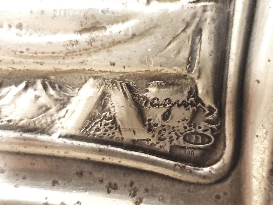 Conjunto de 2 "Ultimas Seias de Cristo" com prata laminada