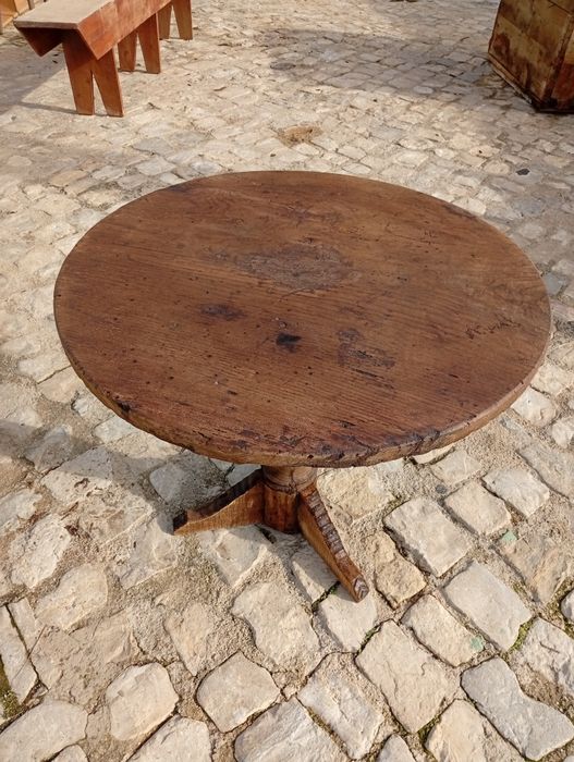 Mesa de apoio rústica