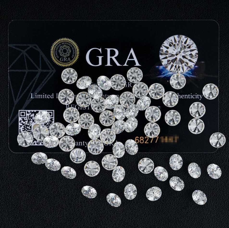 Diament Moissanit 4mm-0.3CT VVS1-D OKAZJA !