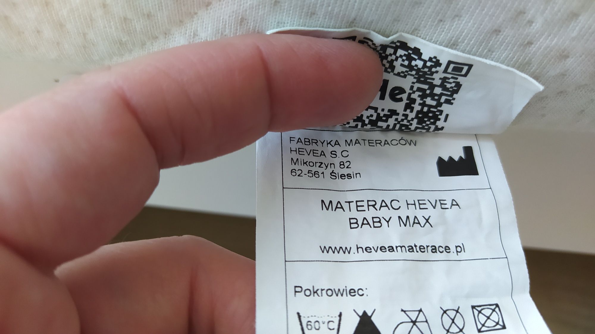 Łóżeczko dziecięce białe IKEA z materacem 140x70 Hevea Baby Max