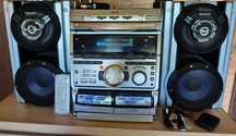 mocna wieża SONY RXD7 z kolumnami Sony RG 555 +pilot MP3 BluTu 2x75W