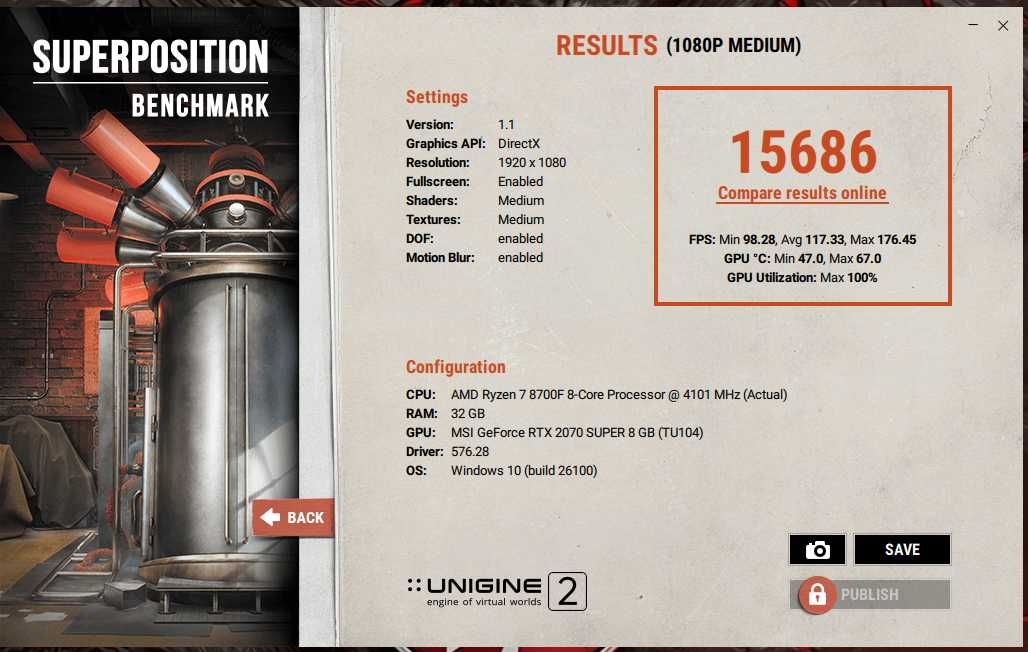 MSI RTX 2070 Super Ventus 8GB GDDR6 – игровая видеокарта