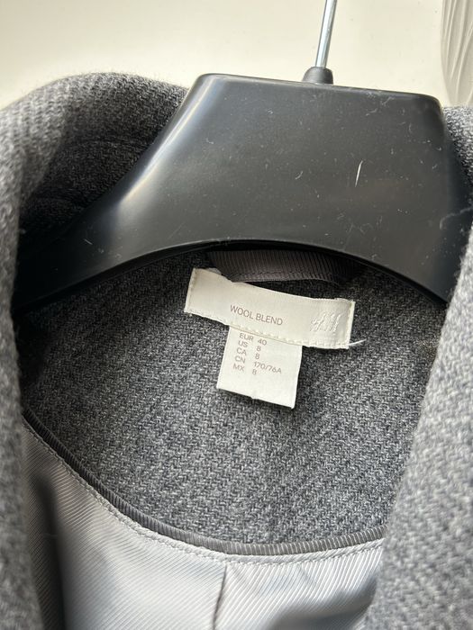 Оверсайз шерстяне пальто hm h&m