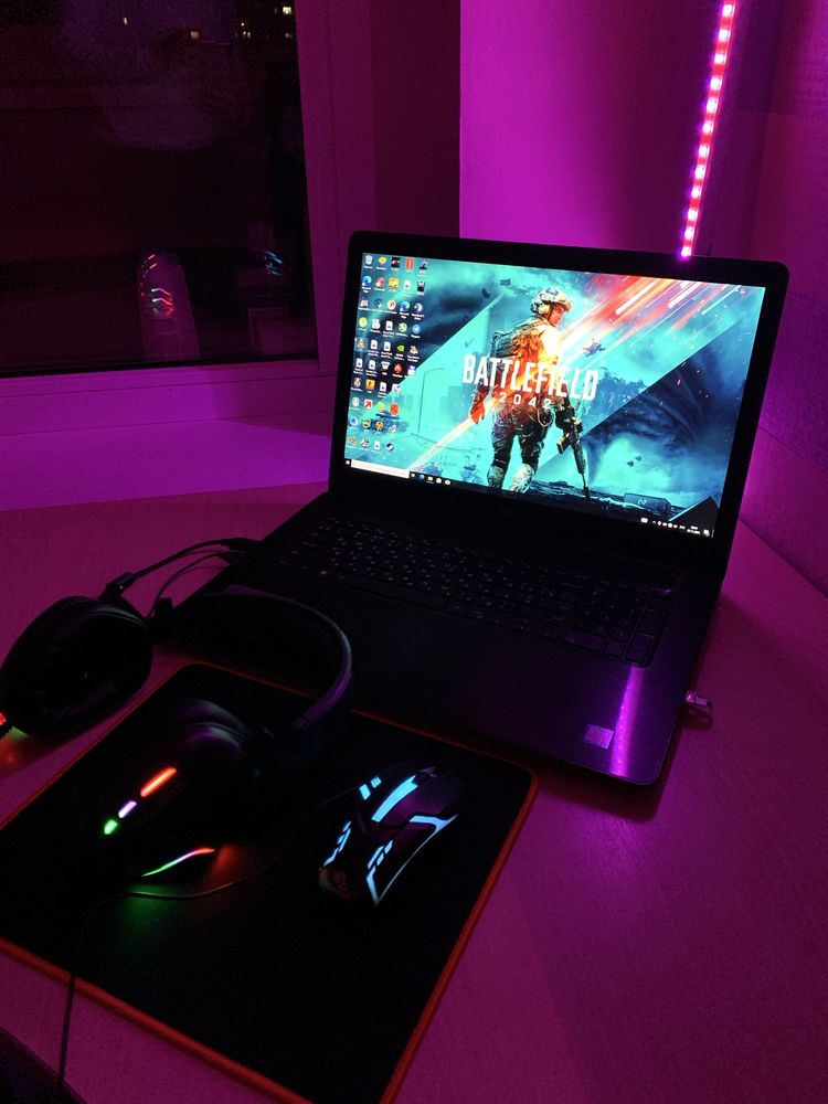 Игровой ноутбук большой Dell Для ЗСУ 10% скидка +игровой комплект