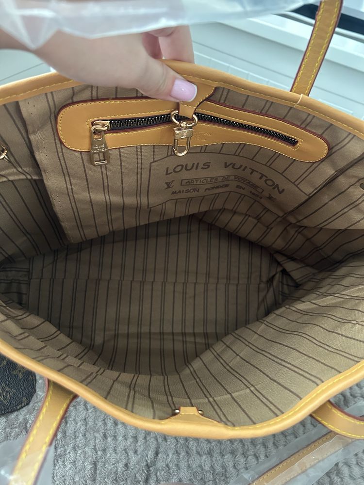 torebka shopper z kosmetyczką