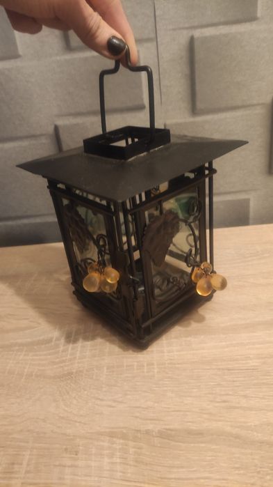 Lampion metalowy wys.20 cm