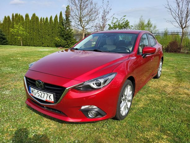 Mazda 3 III 2.2 DIESEL 2014 rok przebieg: 93374 km BOGATA WERSJA ŁADNY ZADBAN