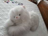 Peluche gato branco grande