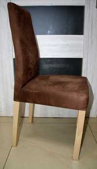 Krzesło, wysokie, brązowe