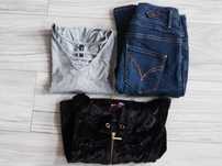 Tally weijl t-shirt/sinsay body i river Island Jeansy 34 xs