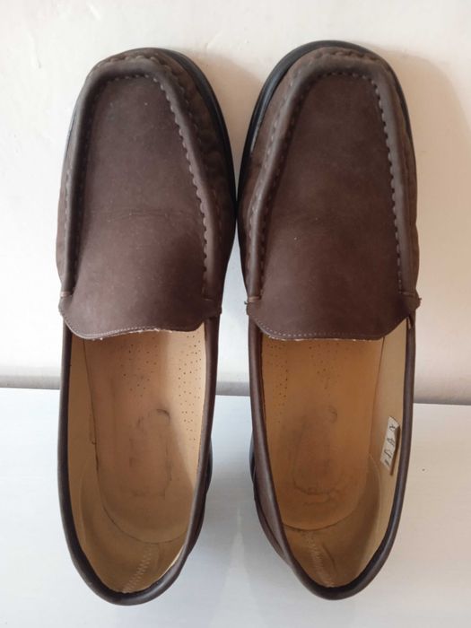 Damskie skórzane zamszowe buty mokasyny r. 40