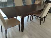 Mesa extensível IKEA  cor nogueira