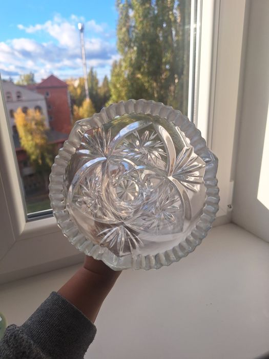 Ваза хрусталь (кришталева ваза ) СССР
