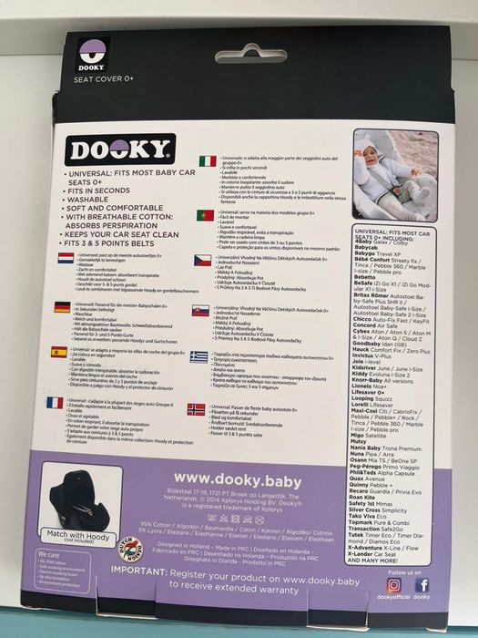 Dooky seat cover o+