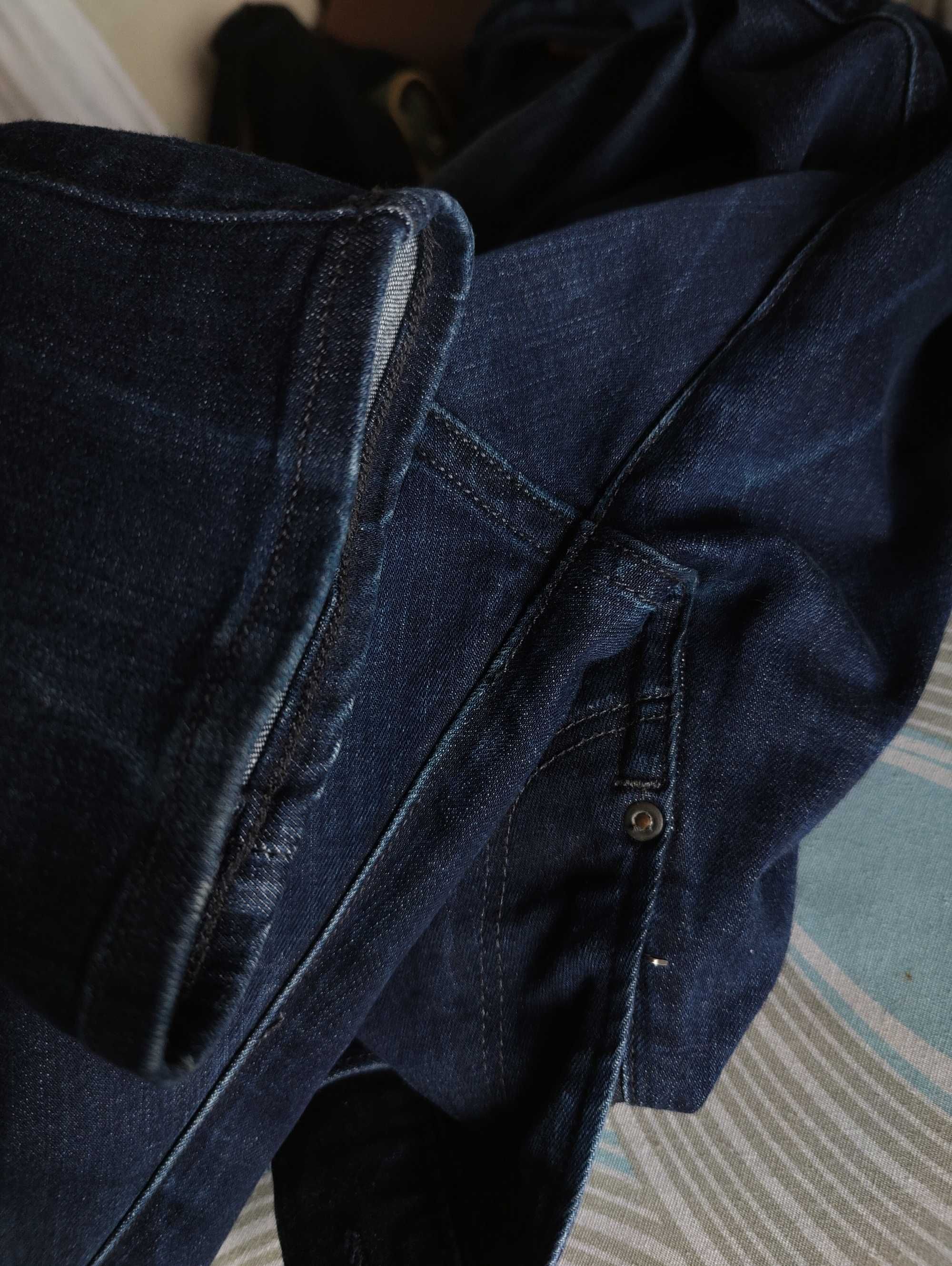 Джинсы G-star Raw Defend super slim jeans Holland w30 stretch navy.