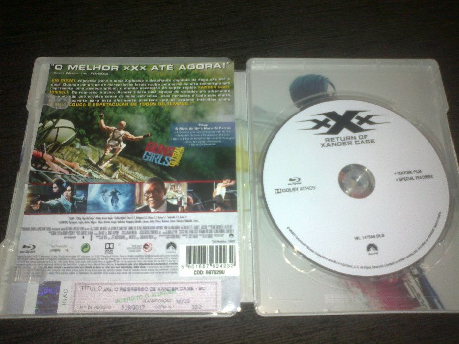 XXX Return Of Xander Cage Blu-ray Steelbook
