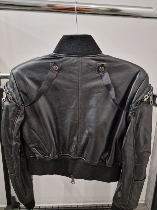 Kurtka Ramoneska Bomberka XS S 36 Skóra Dsquared