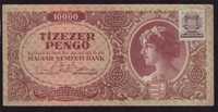 Węgry, banknoty 10.000 pengo 1945 - st. -2