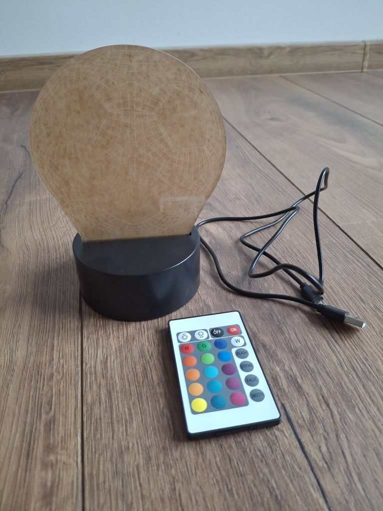 Lampka biurkowa nocna piłka Led nowa