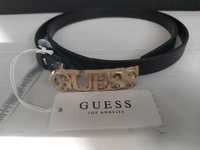 NOWY oryginalny pasel GUESS czarny L 105cm