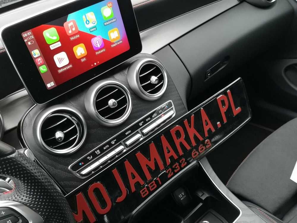 Carplay mercedes google maps iphone android auto na Fabrycznym ekranie