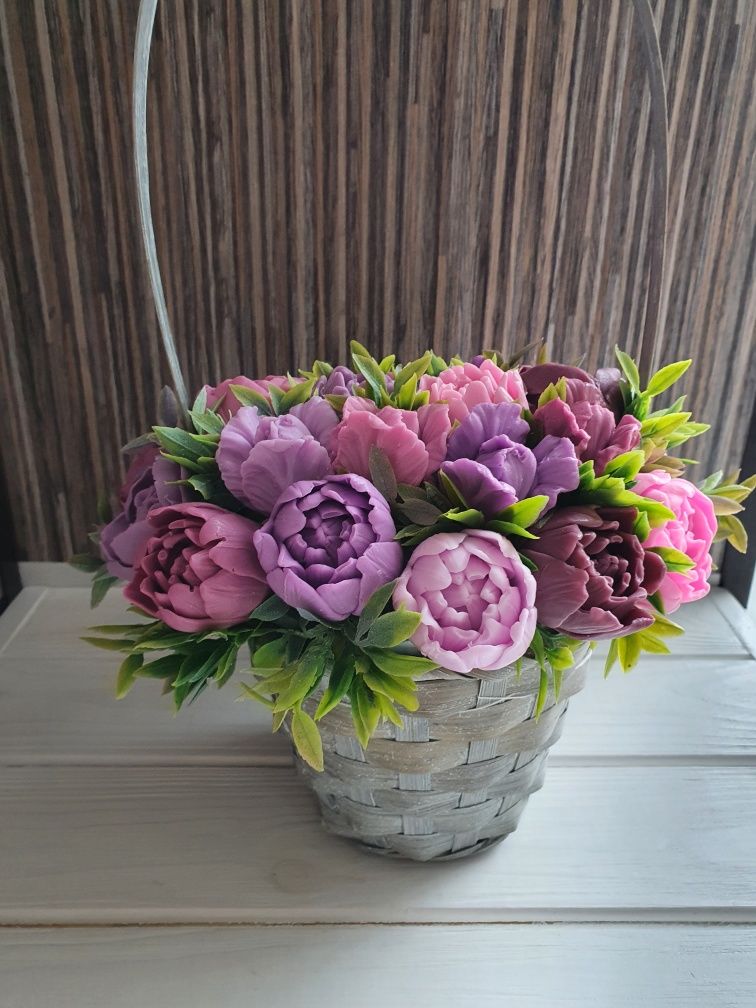 Букеты из мыла, цветы, подарок из мыла