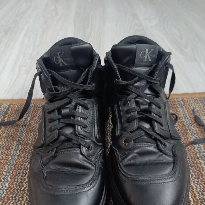 Оригинал! Кожаные хайтопы Calvin Klein Jeans. р. 42 (27.5 см)