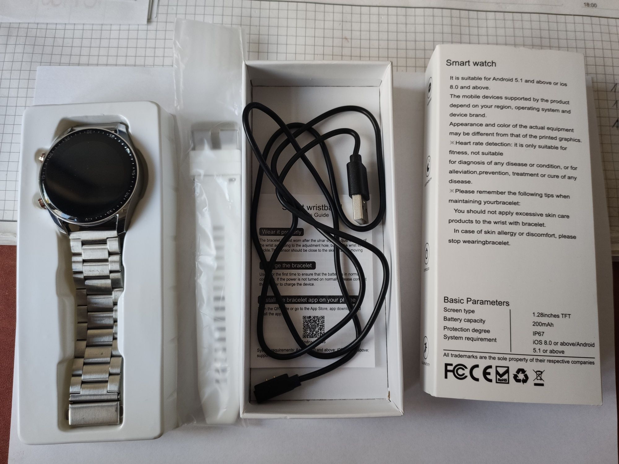 Zegarek Smartwatch IP67