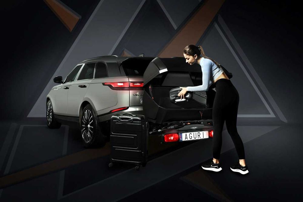 Box na platformę rowerową Aguri Active Bike, kufer box na hak