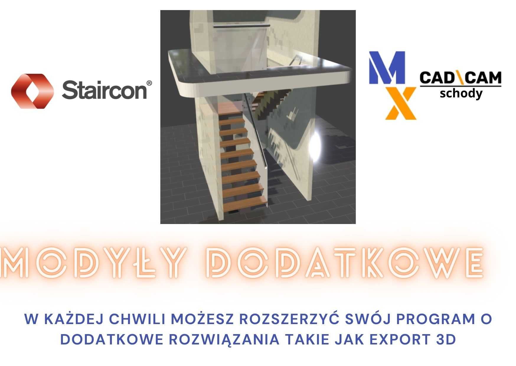 Oprogramowanie CAD/CAM do produkcji schodów STAIRCON