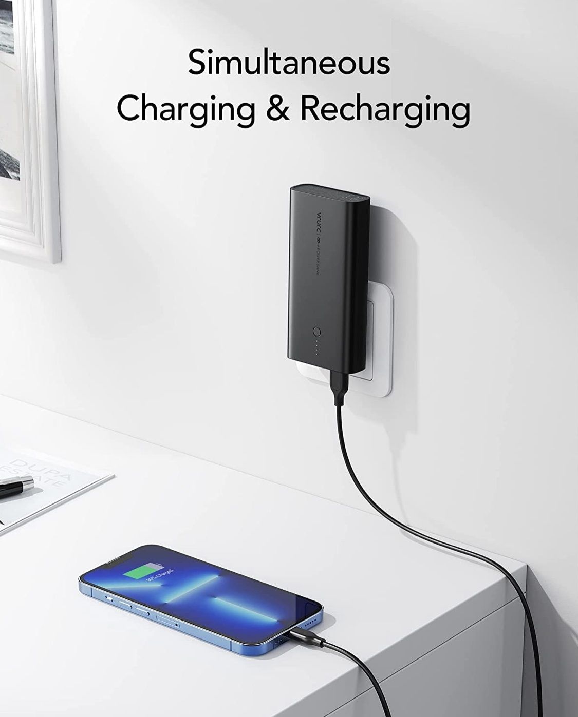 НОВИНКА павербанк VRURC 10000 mAh pover Bank